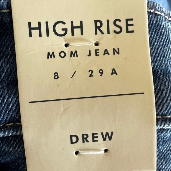 Lucky Brand Drew High Waist Distressed Denim Mom Ankle Jeans - Sz 8 / 29x28, NWT - Picture 13 of 14